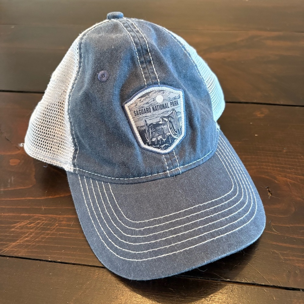 Saguaro Blue and White Mesh Cap